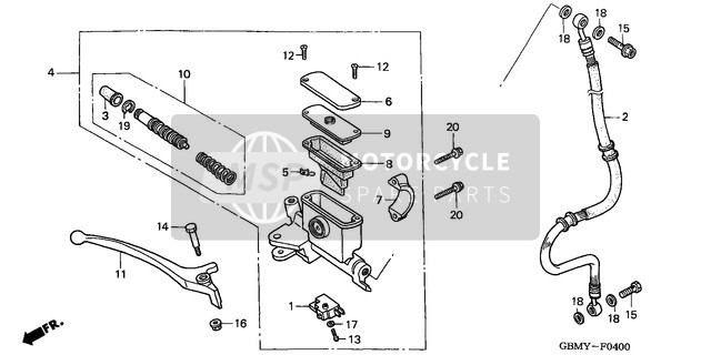 FR. Brake Master Cylinder